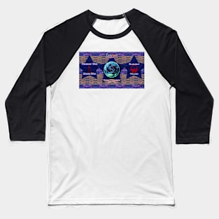 Zo-Disc Pisces with background v1 Baseball T-Shirt